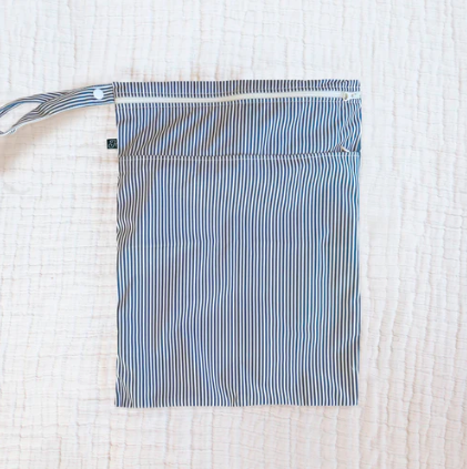 Wet Bag - Navy Stripe
