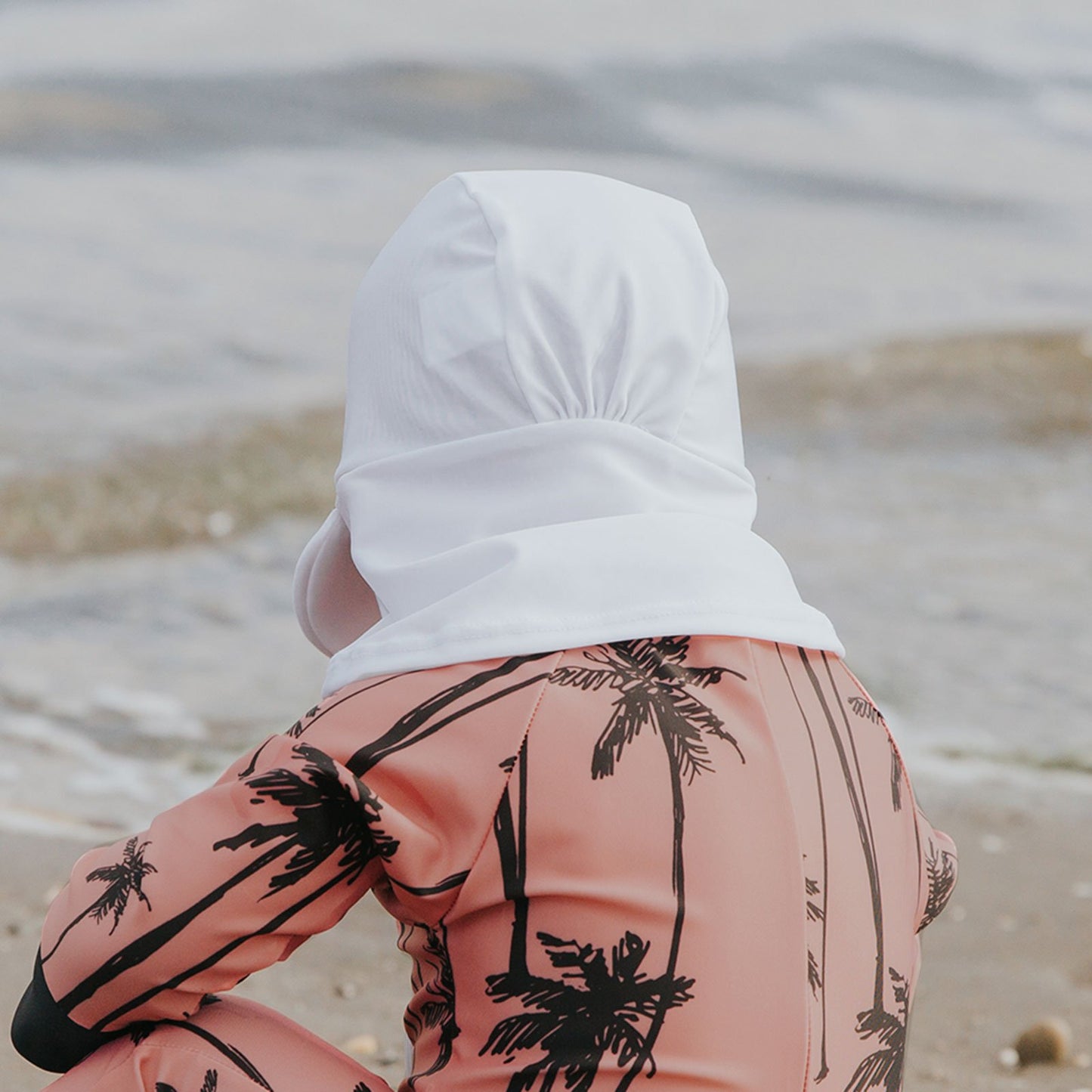 White Full-Cover Sun Hat