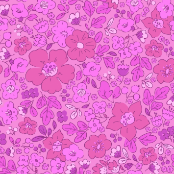 Fabric swatch of floral pattern 
