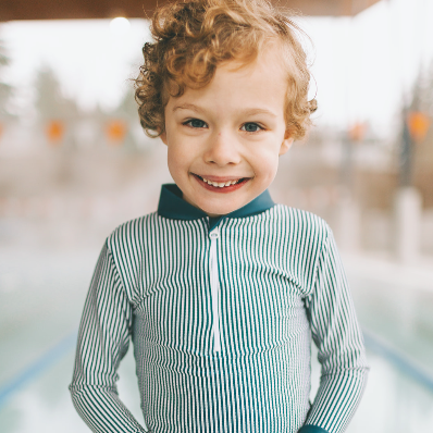 Rash Guard Shirt - Navy Seersucker