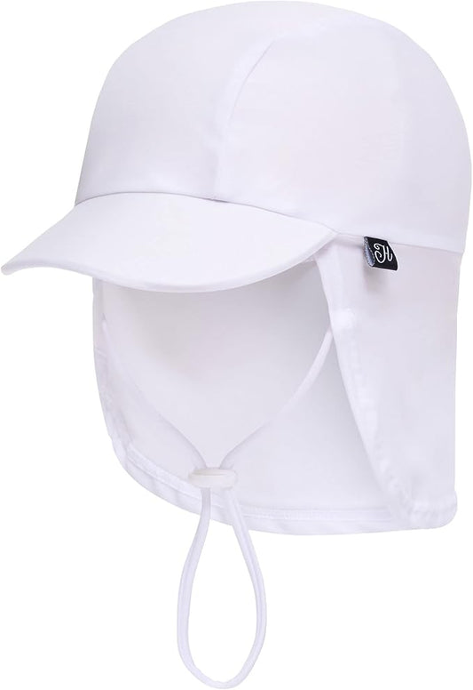 White Full-Cover Sun Hat